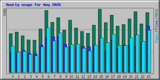 Hourly usage for May 2026